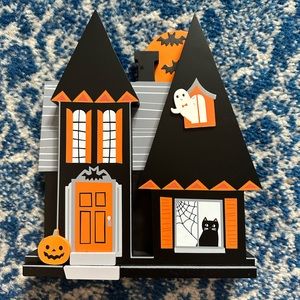 Hyde & eek! Wood mini mantle halloween house decoration